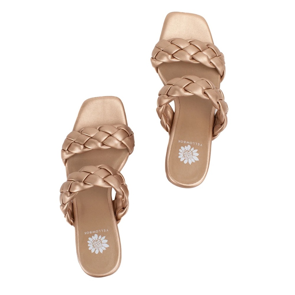 New Yellow Box Carlen Heels - Rose Gold 7.5